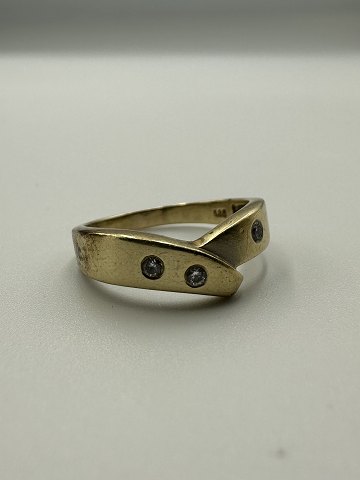 14 Karat Guld ring med sten