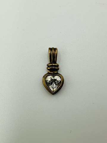 8 Karat Guld Hjerte Vedhæng
