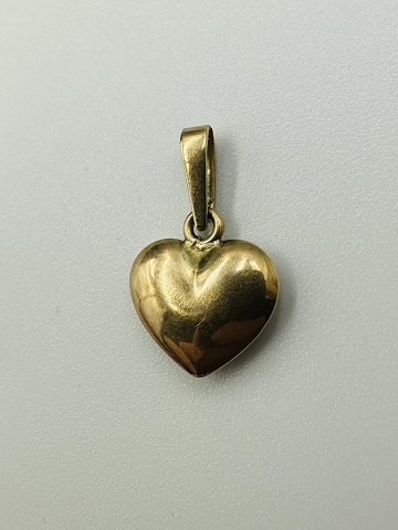 14 Karat Guld Hjerte Vedhæng