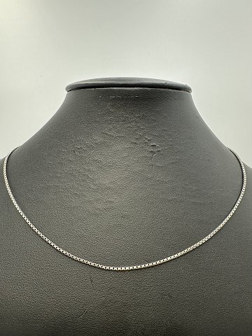 8 Karat Guld Kæde sølvfarvet