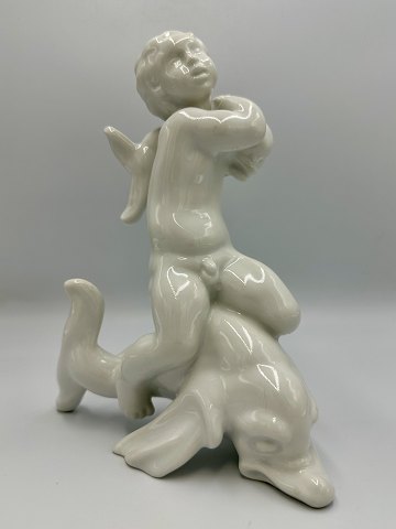 Bing & Grøndahl. Porcelænsfigur. Kai Nielsen. Havbarn på delfin