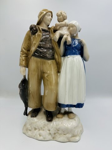 Bing og Grøndahl Stor Figur - Fiskerfamilie