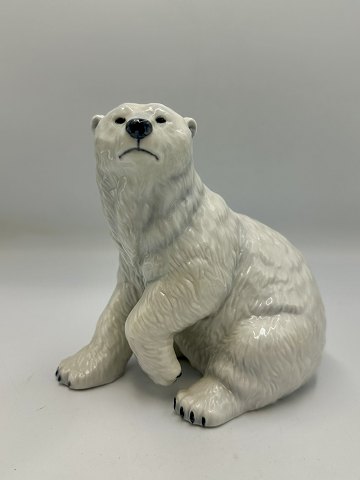 Royal Copenhagen Figur - siddende Isbjørn