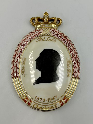 Royal Copenhagen Silhuet Platte - Kong Christian X