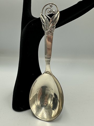Serveringsske i Sølv 830S med Blad design
