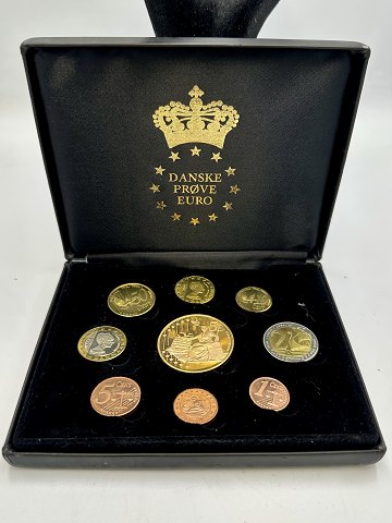 Samlesæt af danske prøve euros.