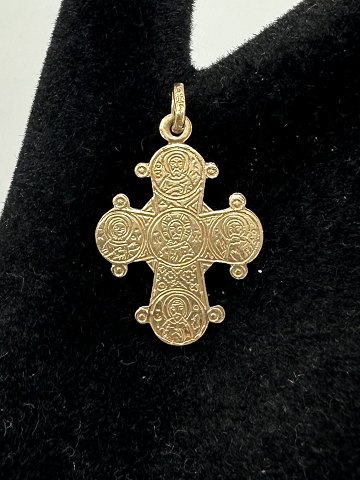 14 Karat Guld Kors Vedhæng