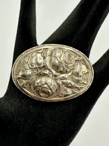 Sølv Broche i rose design