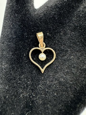 8Karat Guld Hjerte Vedhæng