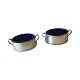 Sjældent par Georg Jensen sølv saltkar model 73