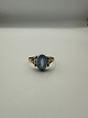 14 Karat Guld Ring M/Aquamarin