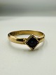 14 Karat Guld Ring med blå sten