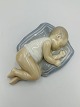 Royal Copenhagen Figur - Sovende Baby