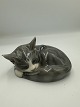 Royal Copenhagen Figur - Sovende Kat